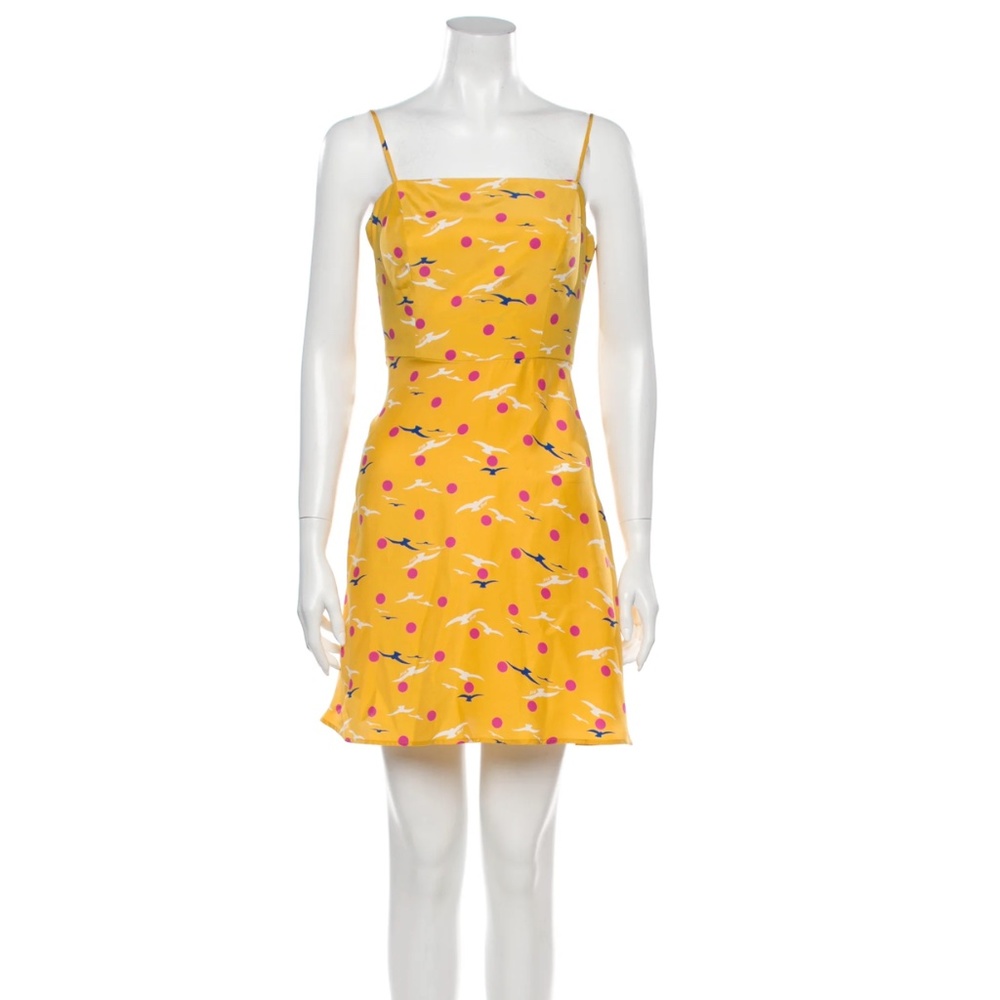 HVN Silk A-Line Dress Sz Medium